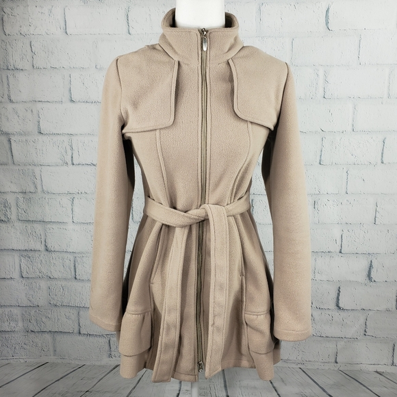 Eiuissa - Tan zipper up trench coat - Picture 2 of 8